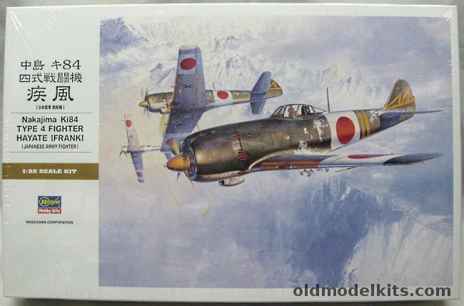 Hasegawa 1/32 Nakajima Ki-84 Type 4 Hayate 'Frank', ST24 plastic model kit